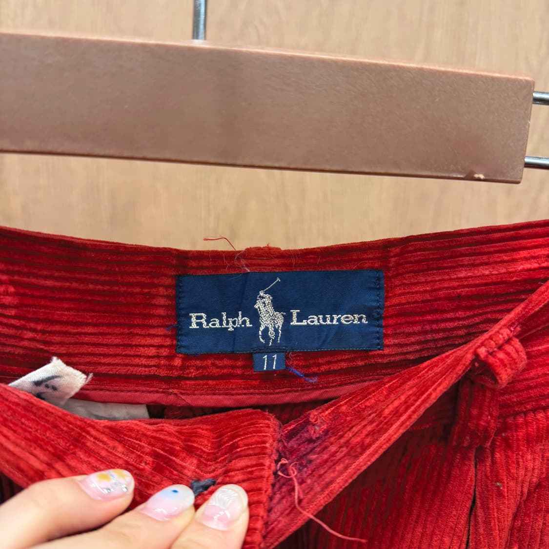 폴로 랄프로렌 코듀로이 팬츠 멀티 포켓 디테일 레드 상품이미지6