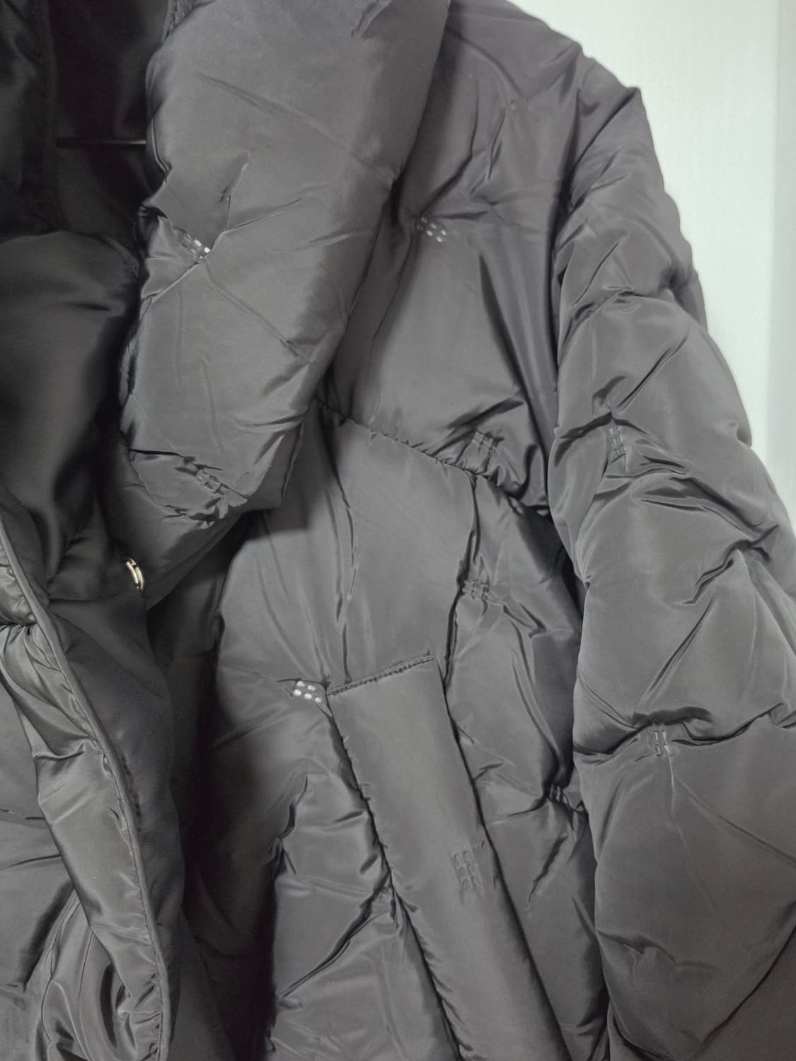 seen padded blanket jacket black 상품이미지5