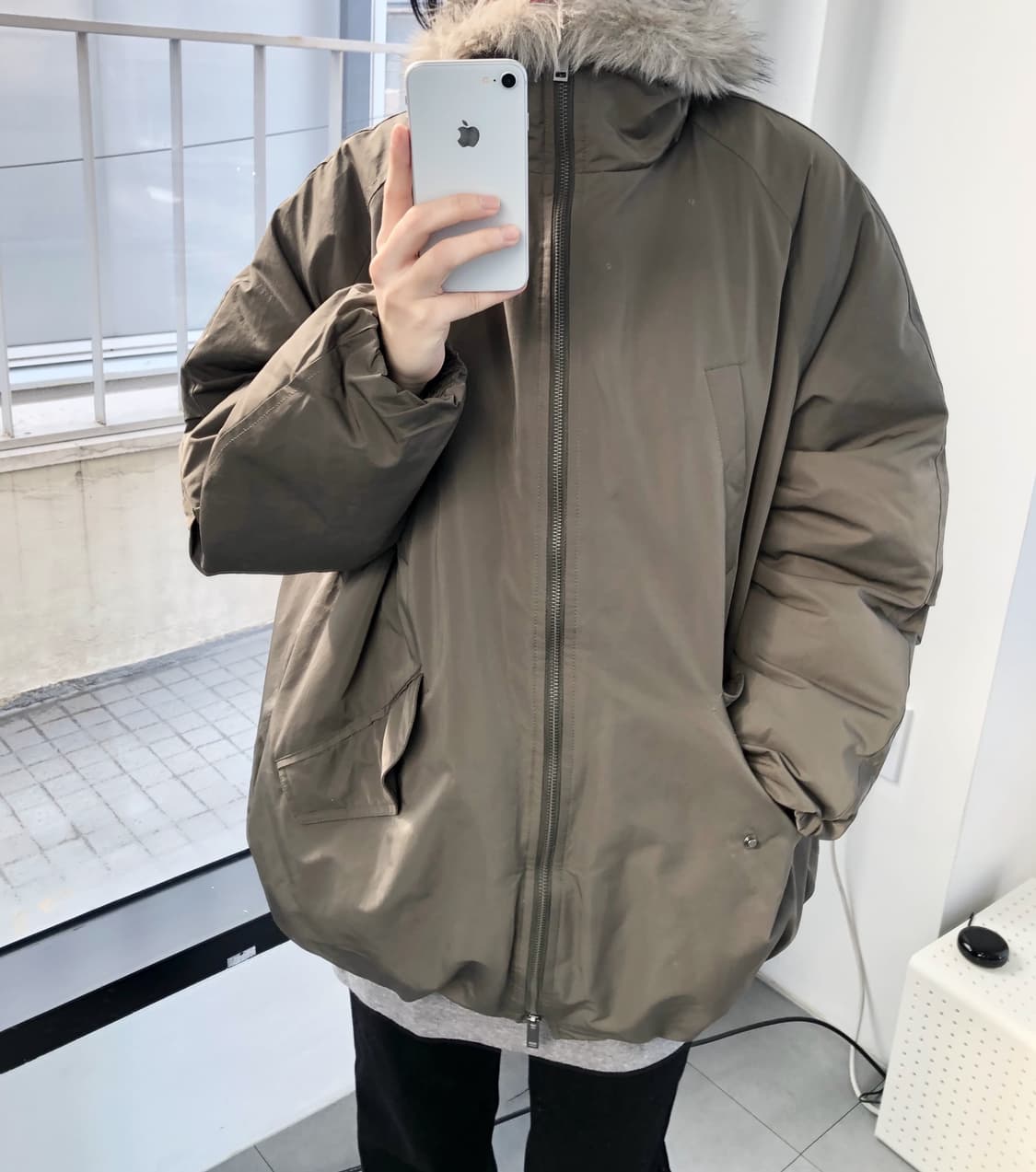 겨 kyeo 퍼 다운 파카  상품이미지3