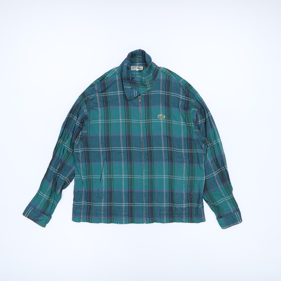 [L] 라코스테 빈티지 체크 블루종 자켓 0112J 상품이미지1