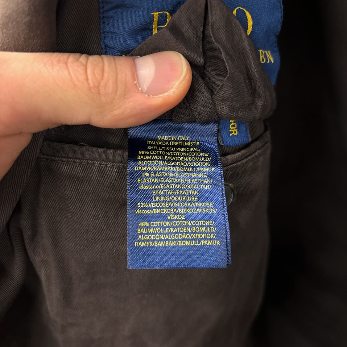 폴로 랄프로렌 신형라벨 워시드 코튼 2버튼 워크블레이저 N367 상품이미지9