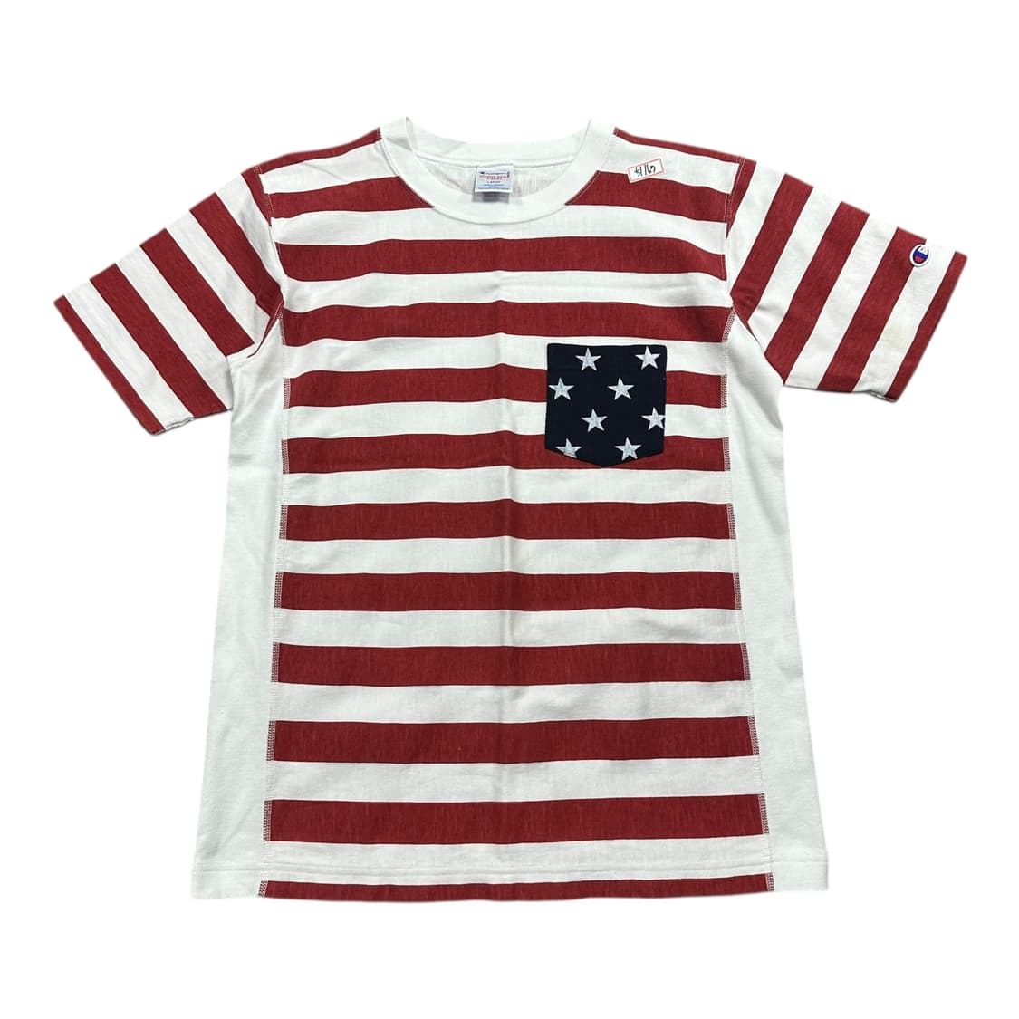 ✨ (바배) 챔피온 재팬 리버스위브 성조기 반팔티  상품이미지1