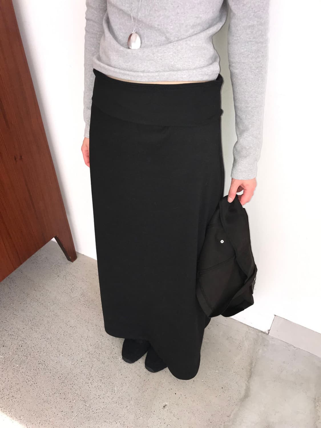 미엔느 mienne 후리스 밴딩 스커트 상품이미지8