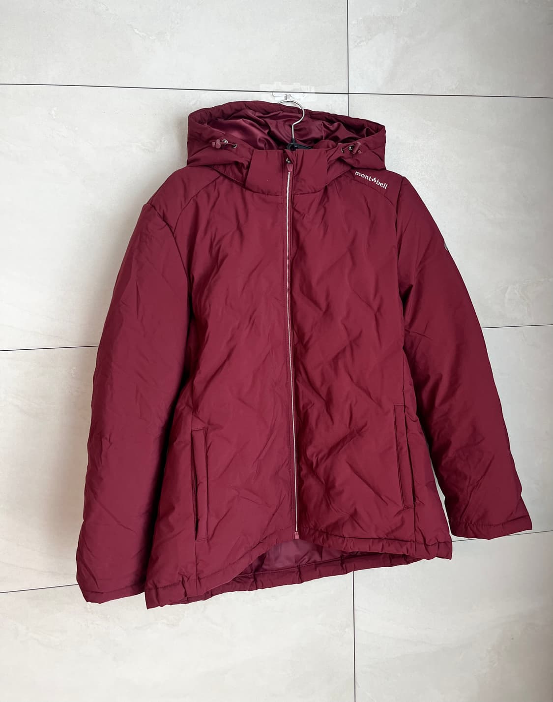 몽벨 여성용 후드 패딩 버건디 [95] 상품이미지2