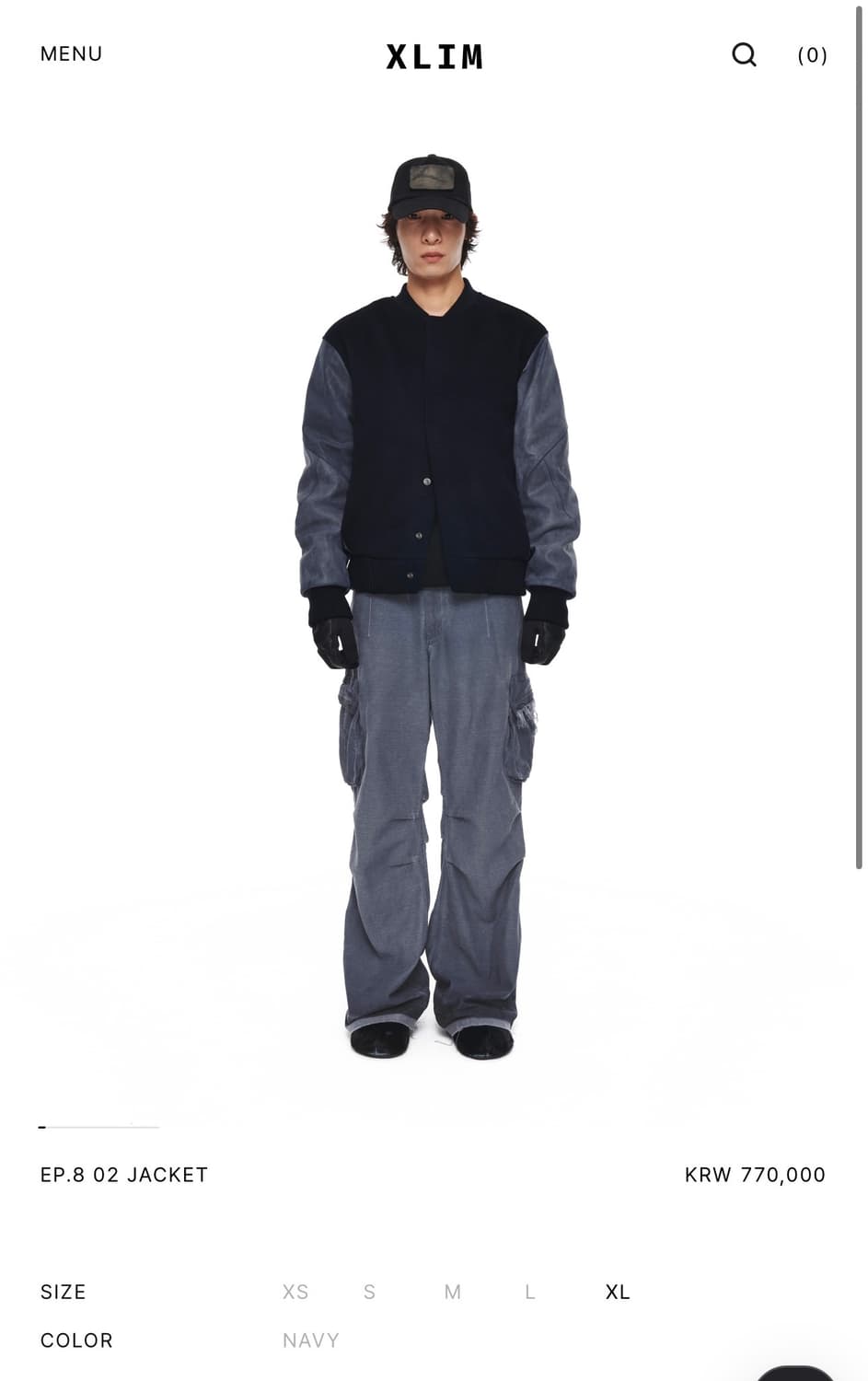 Xlim ep8 navy 트라우저 상품이미지1