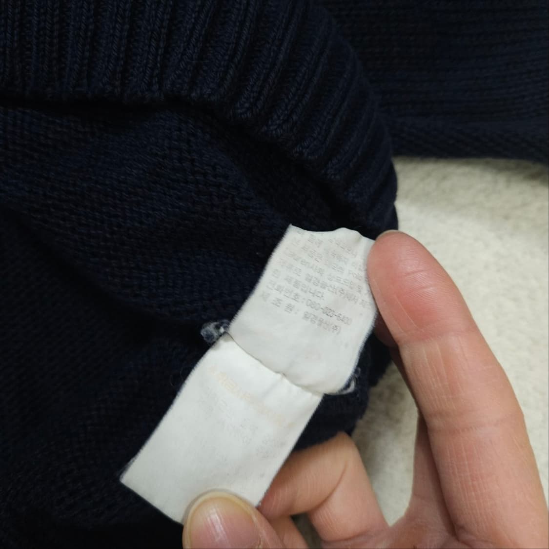 폴로 랄프 로렌 코튼 니트 105 네이비 상품이미지6