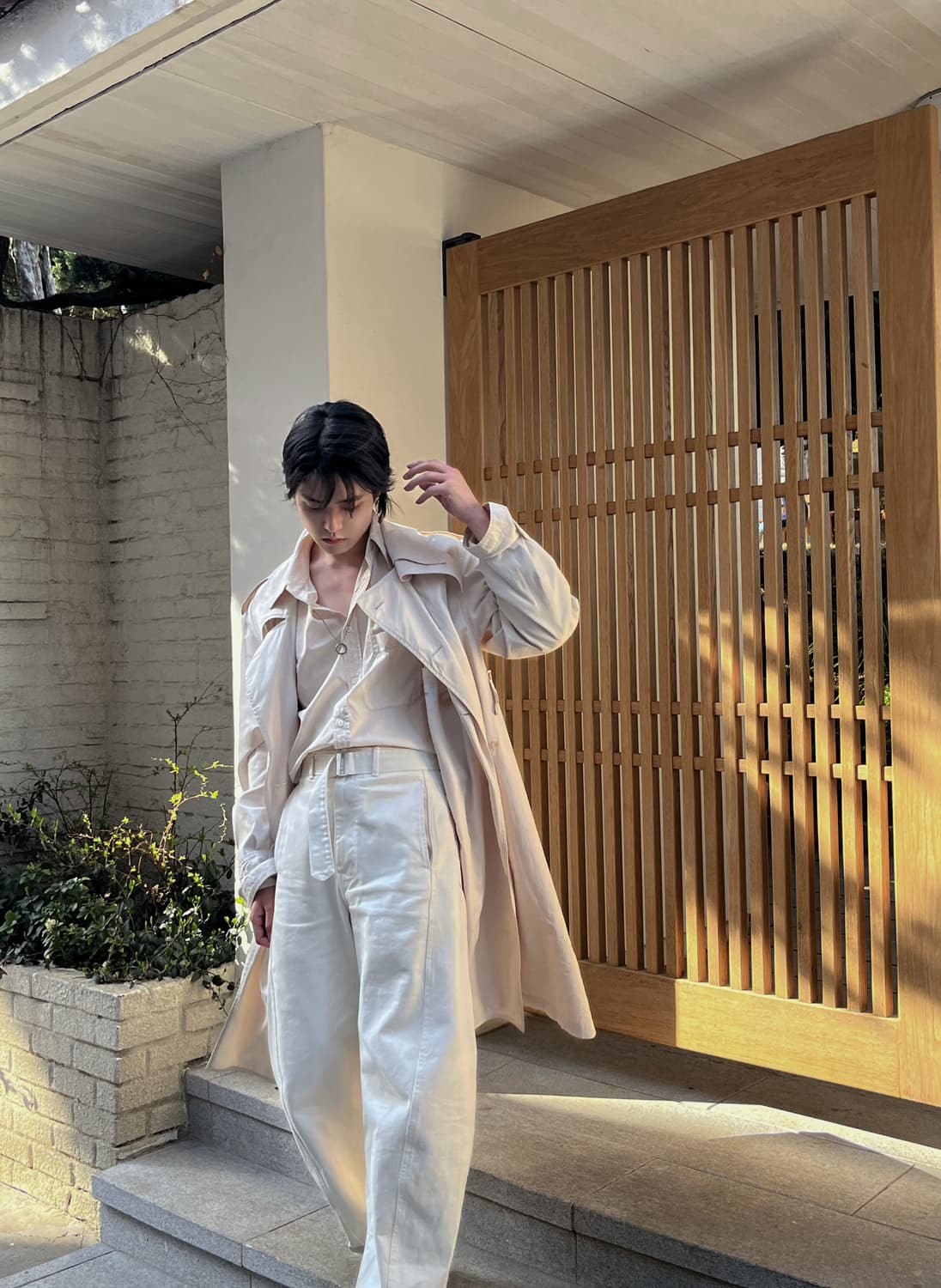 르메르 24FW 트위스트 벨티드 팬츠 아이보리 상품이미지2