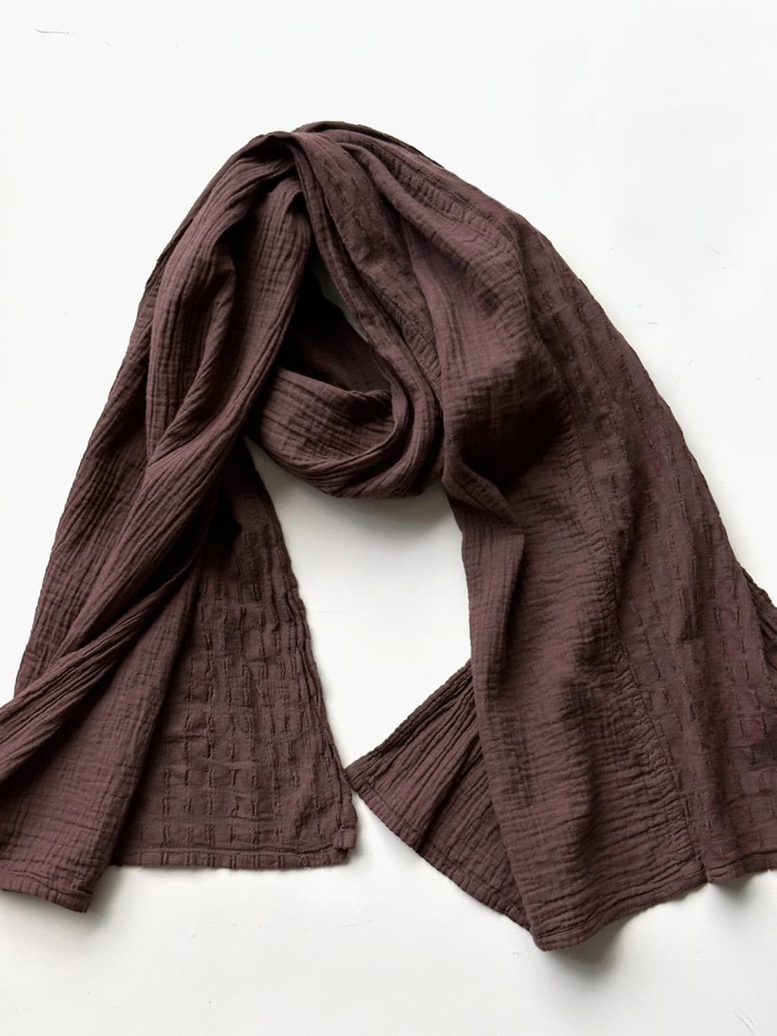 Light cotton panel woven scarf 상품이미지6