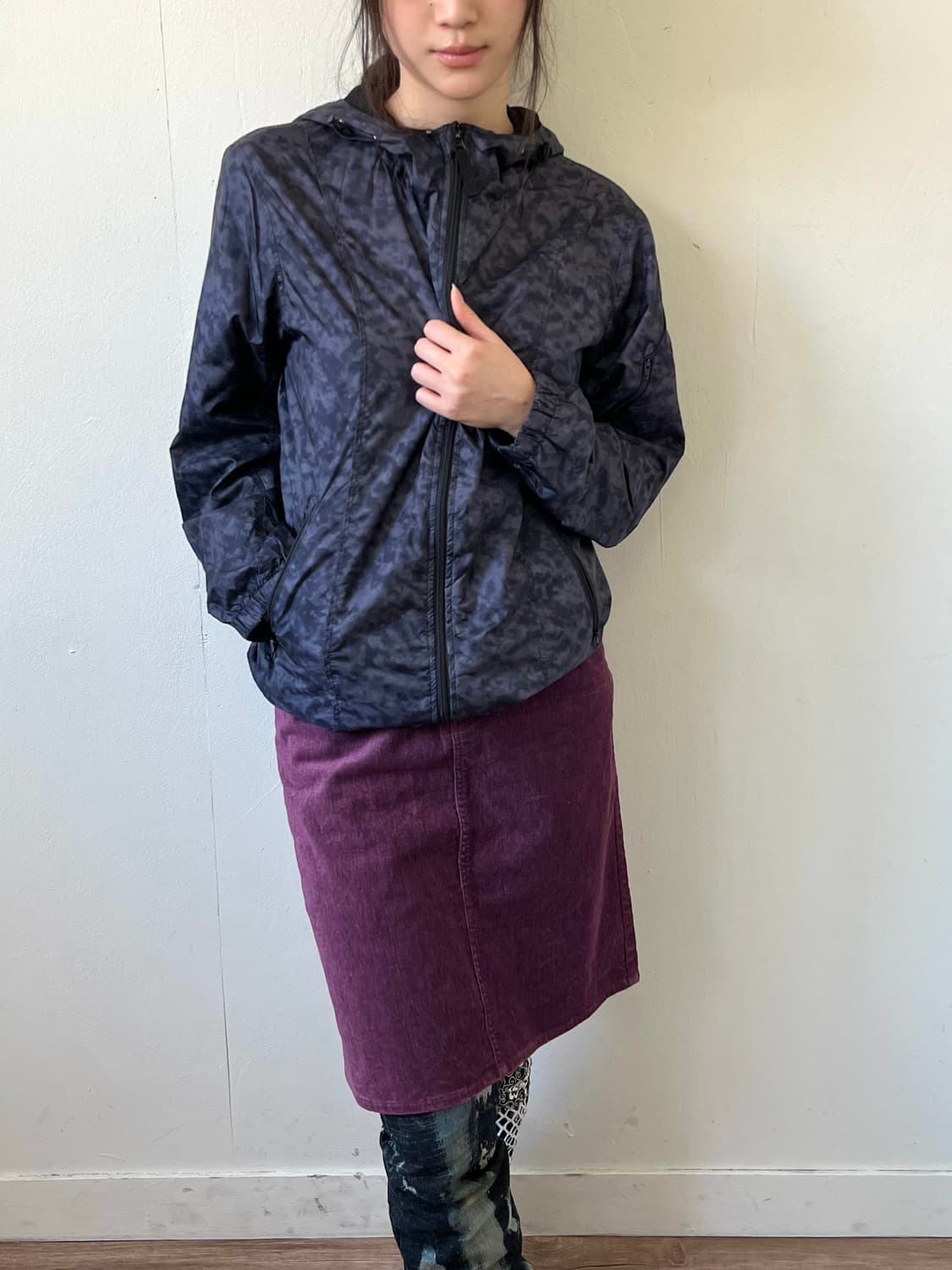 Japan vtg 레오파드 바람막이 상품이미지4