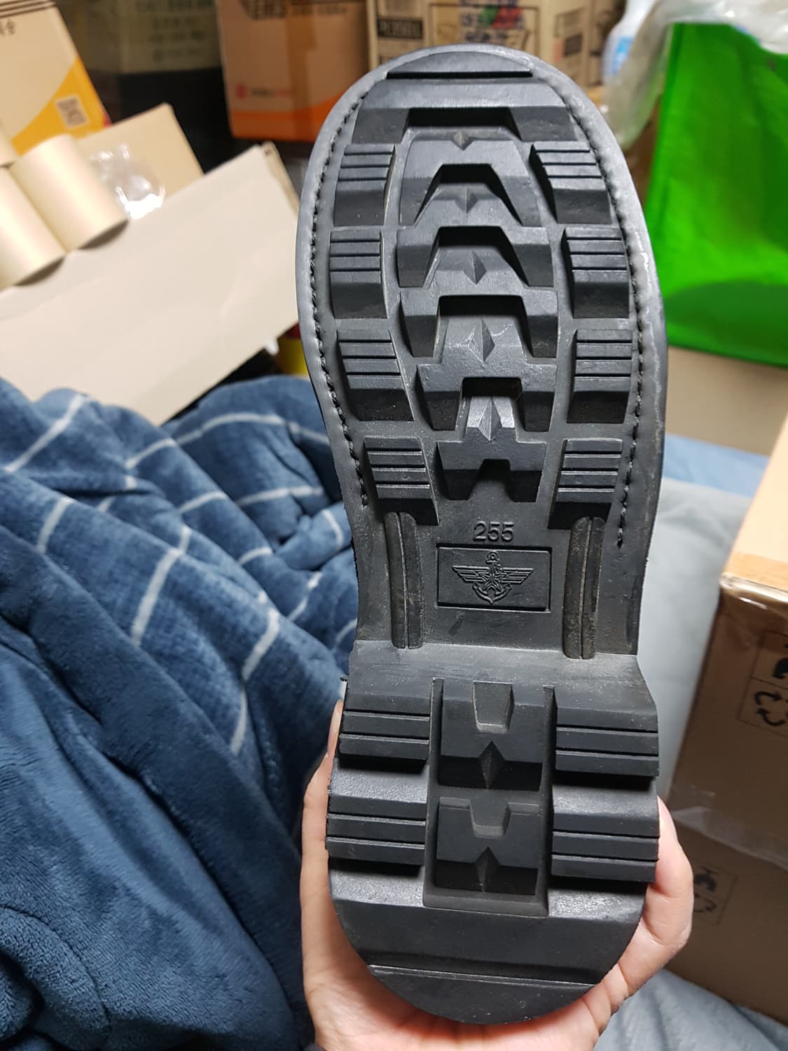 해병대 개선 봉합식 전투화 군화 255S 판매 상품이미지4