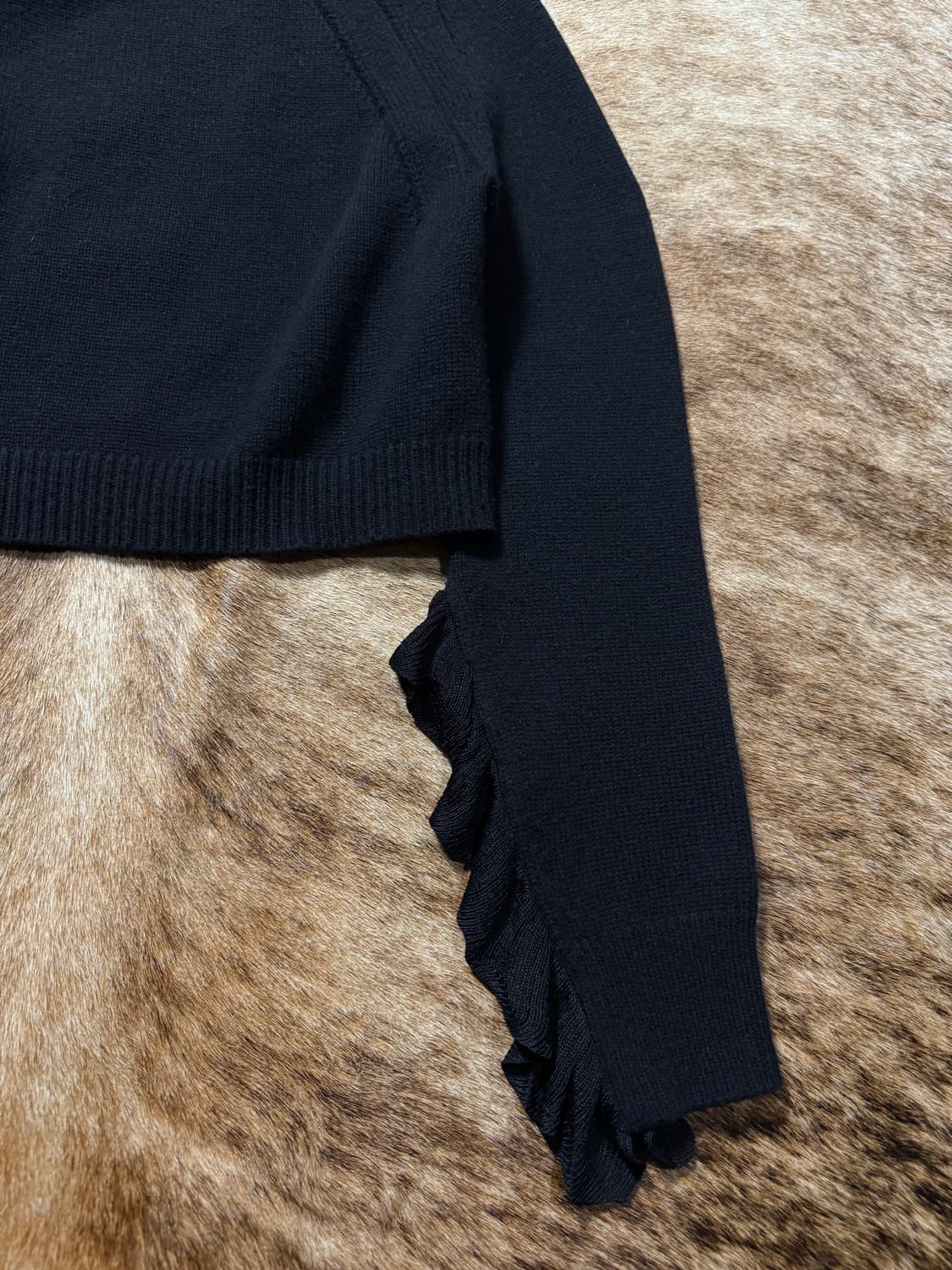 Helmut Lang Ruffle Crop Knit  상품이미지4