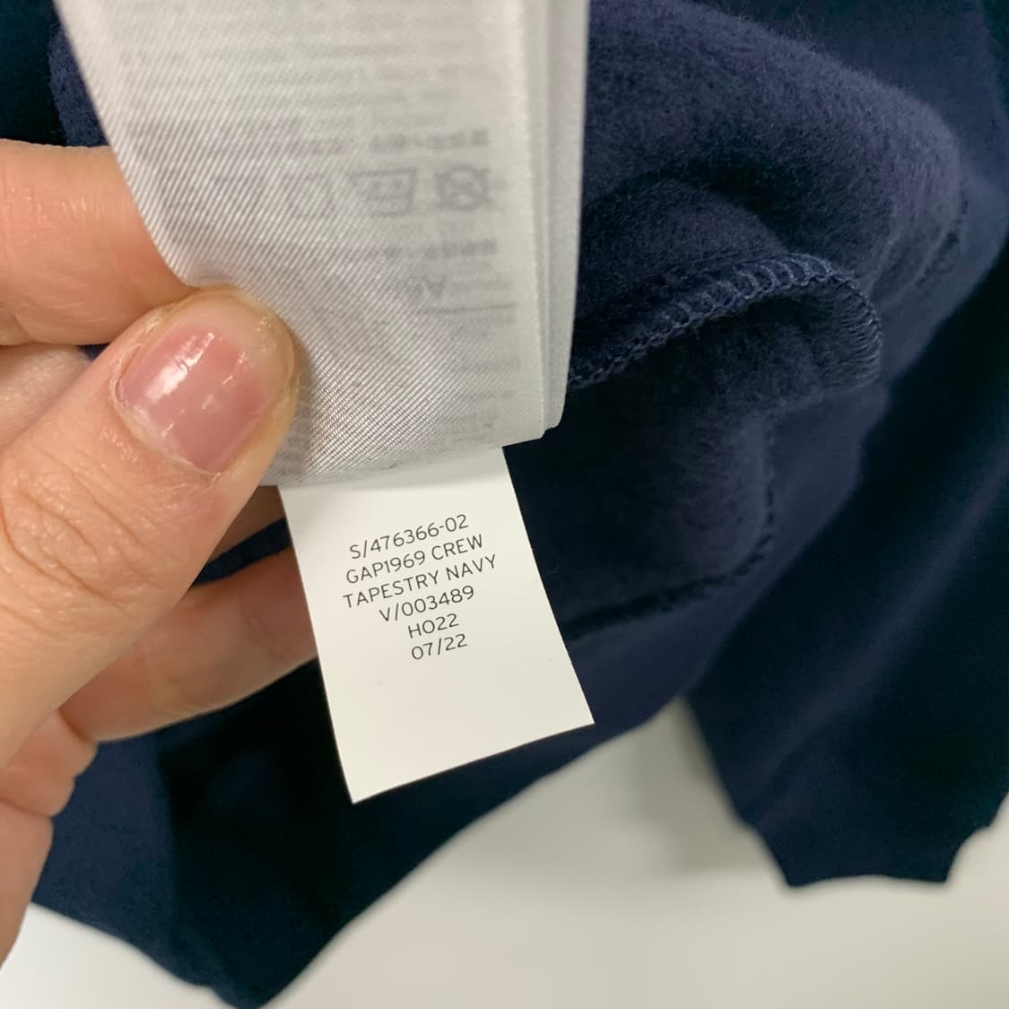 Gap 갭 덤블로고 네이비 맨투맨  상품이미지5