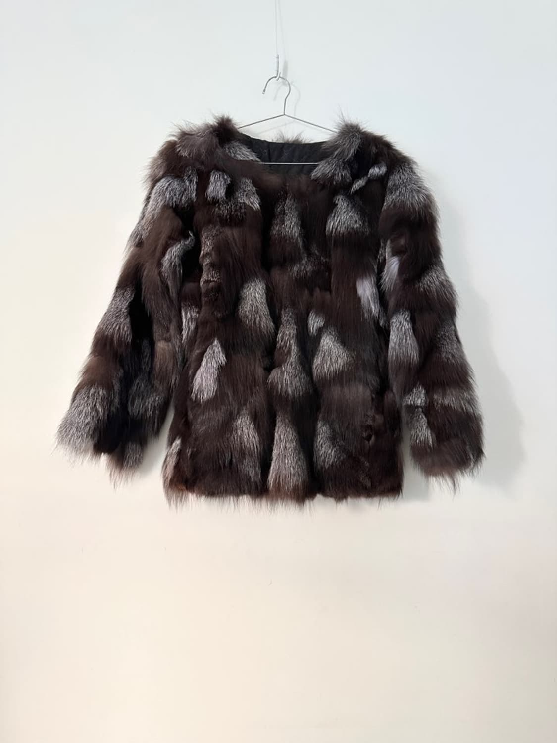 Milk touch fur jacket / brown & black 상품이미지1