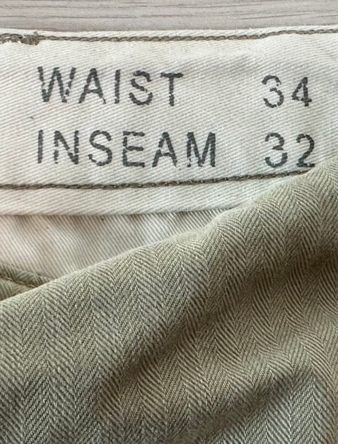 RRL(더블알엘) 페인트 스플래터 헤링본 트윌 오피서 치노 팬츠 34 상품이미지3