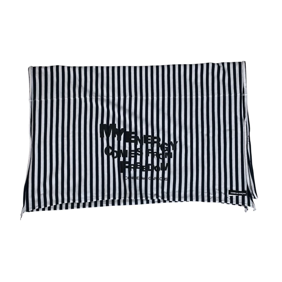 꼼데가르송 스트라이프 머플러 네이비 상품이미지3
