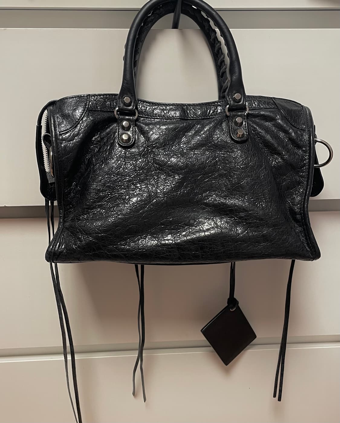 발렌시아가 시티백 스몰 블랙 상품이미지5