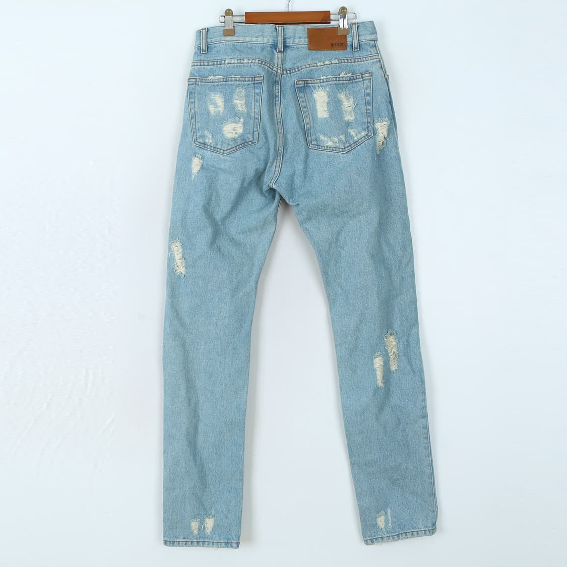 Msgm 라이트 블루 디스트레스드 데님 상품이미지2