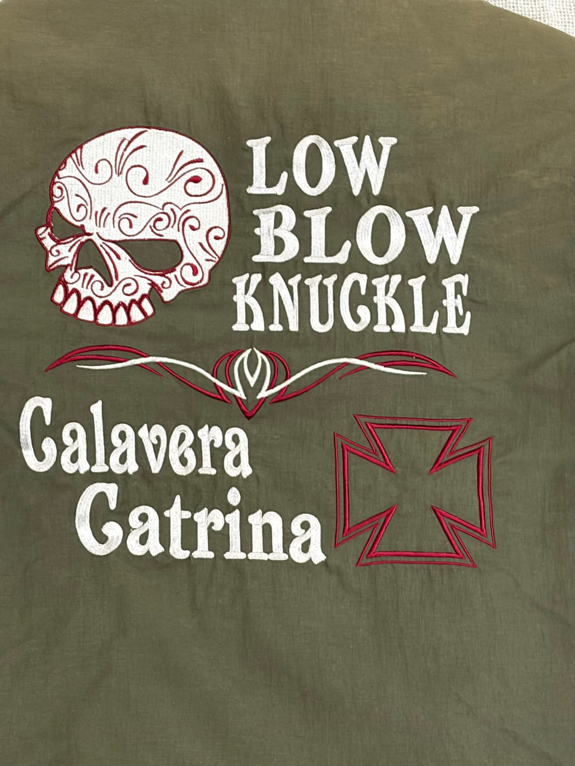 로우블로우너클 체인 스터드 플라이트 바이커 자켓 상품이미지9