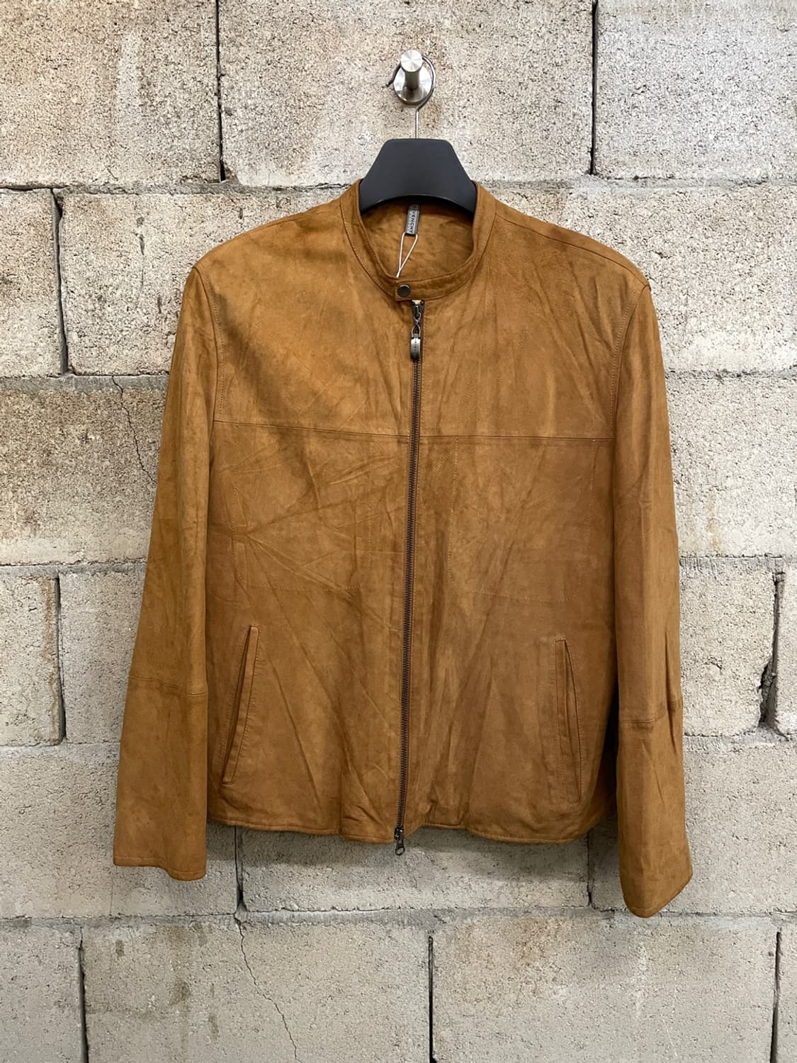 지방시 카멜 스웨이드 레더 자켓 상품이미지1