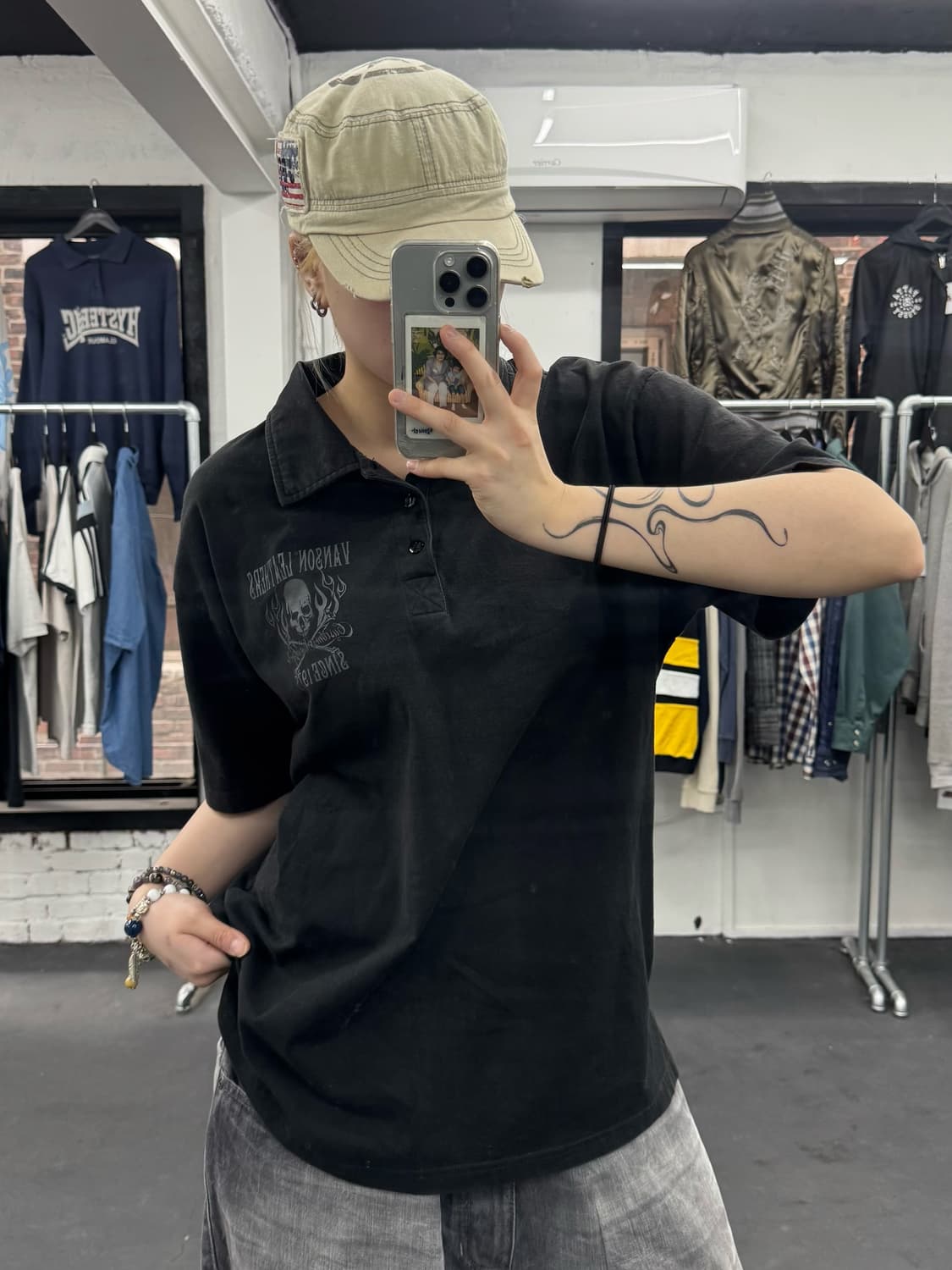 밴슨 레더 스컬 PK 티셔츠 상품이미지4