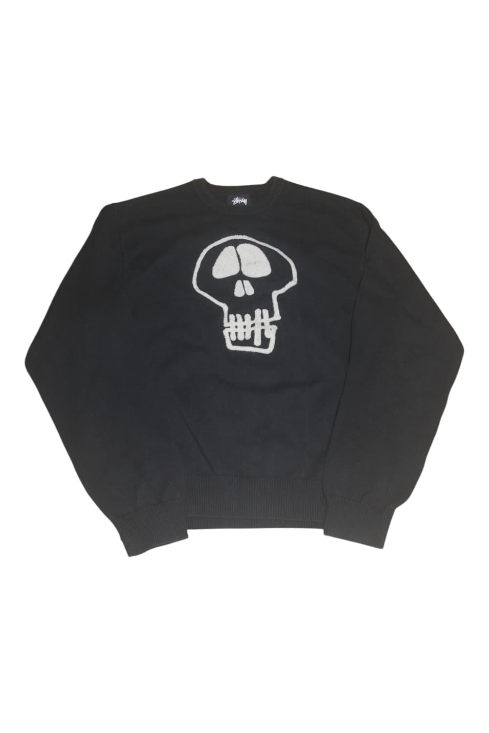 스투시 스컬 스웨터 니트 블랙 XL 상품이미지2