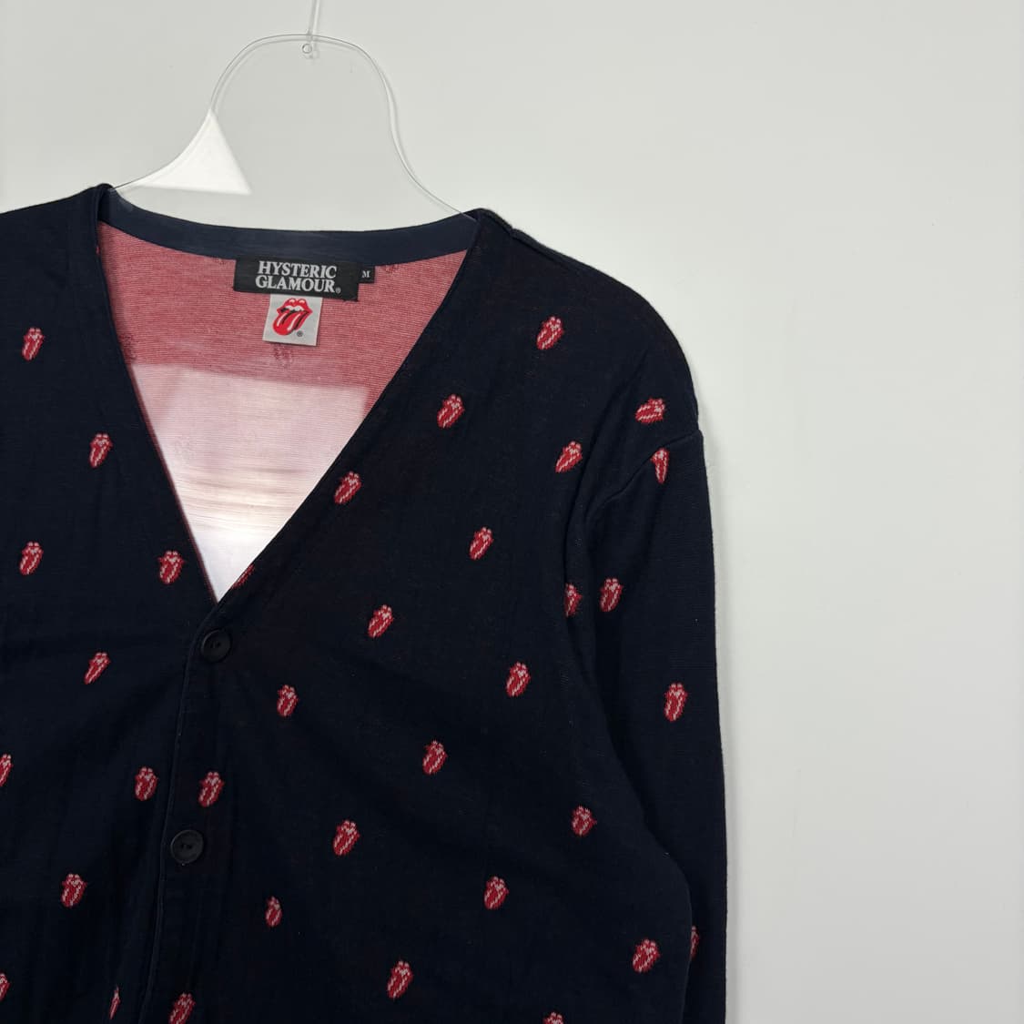 히스테릭글래머 롤링스톤즈 패턴 니트 가디건 상품이미지3