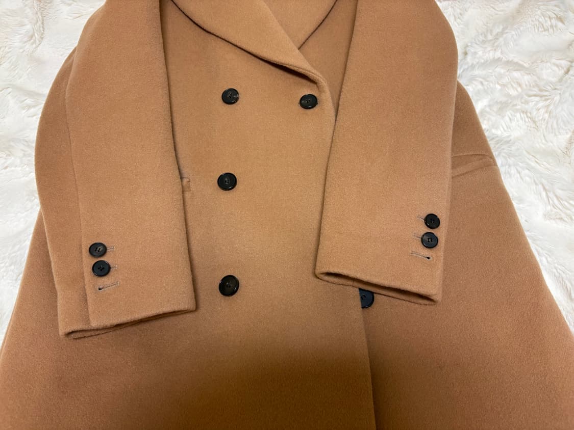 토니웩 더블 브레스티드 울 코트 카멜 / L 상품이미지7