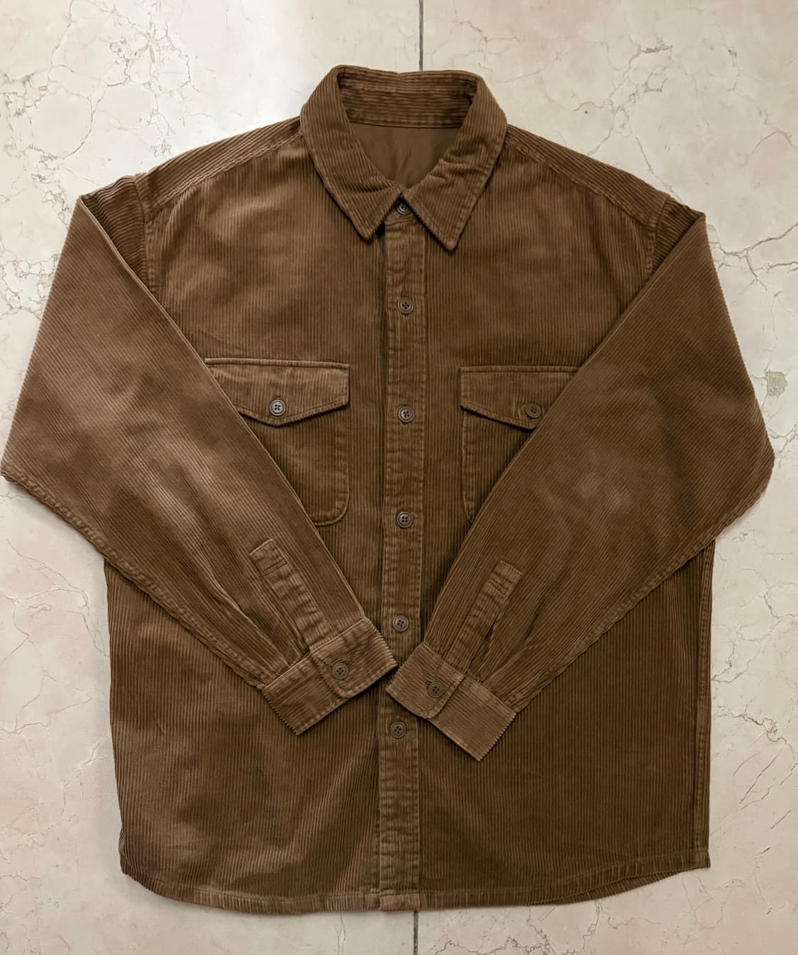 90s 빈티지 코듀로이 워크 셔츠 상품이미지1
