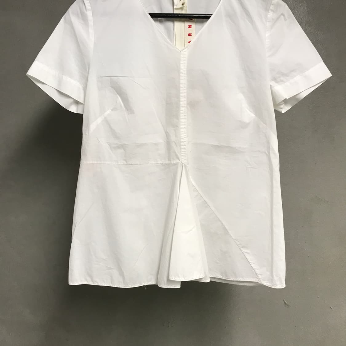 마르니 화이트 반팔 블라우스 38(W) 상품이미지3