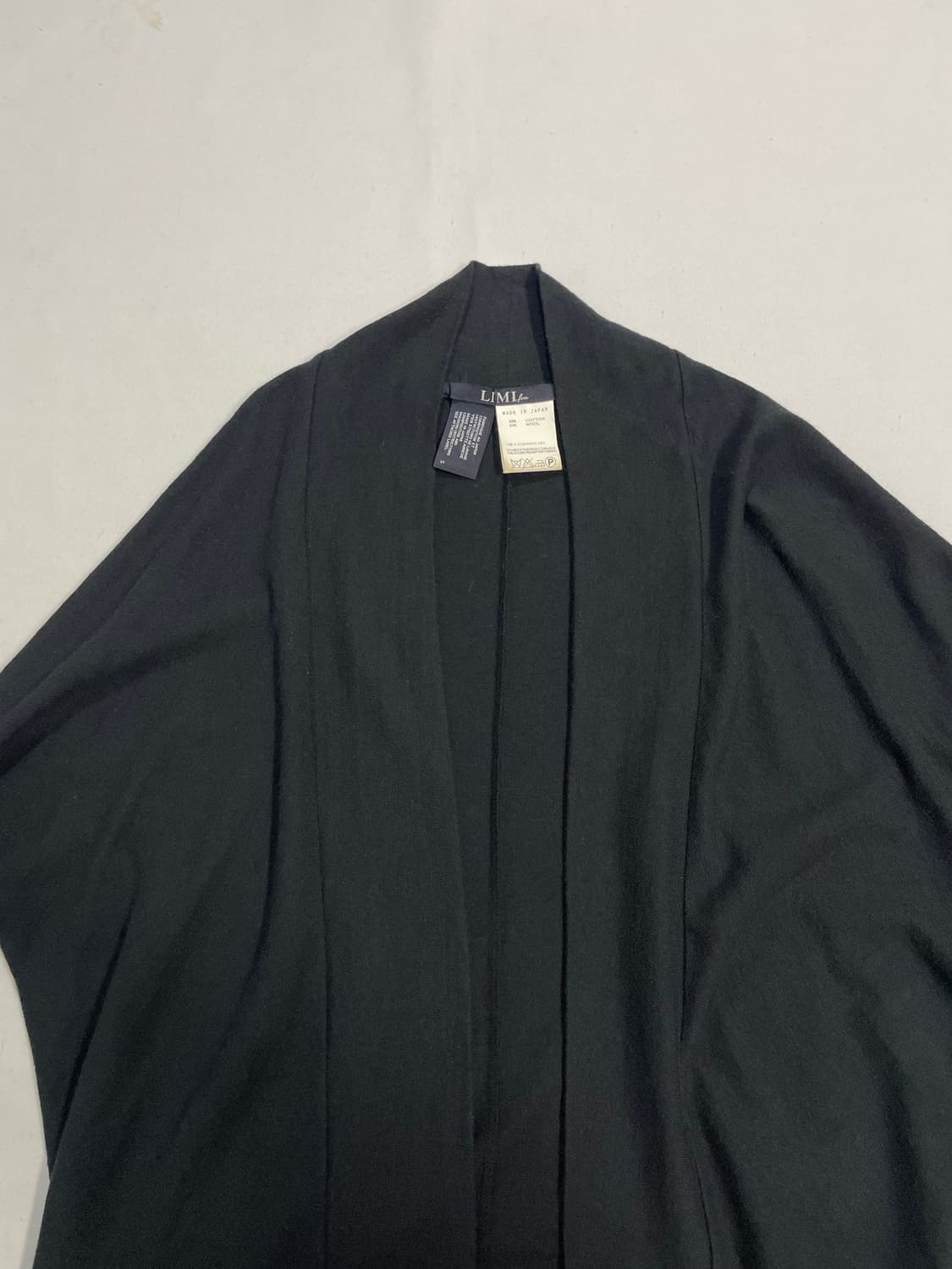 리미퓨 요지야마모토 블랙 오픈 가디건  상품이미지8