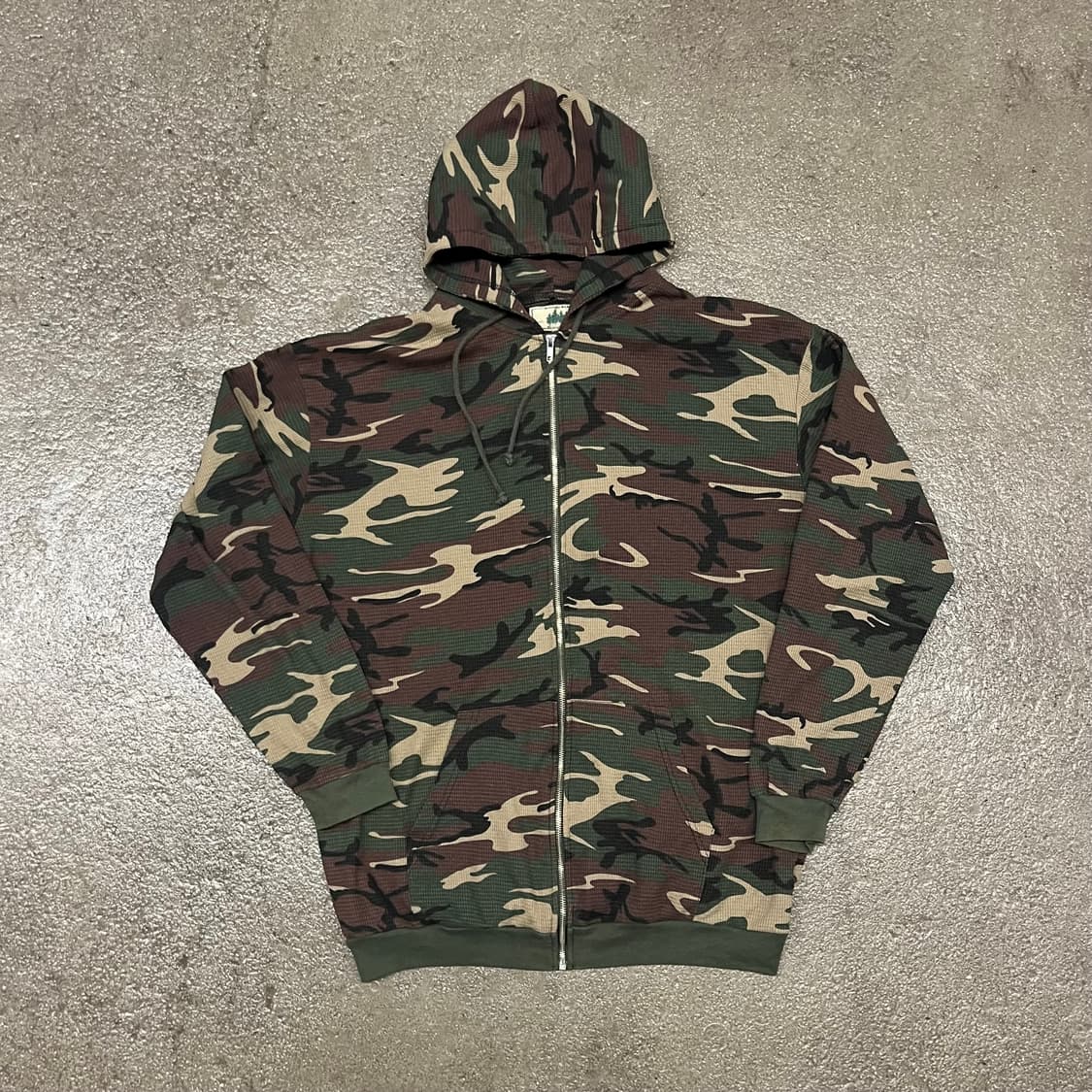 빈티지 우드랜드 와플 후드 집업 (110) 상품이미지1