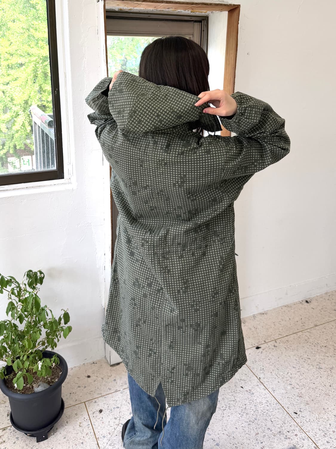 80‘s 미군 오리지널 나이트 데저트 카모 피쉬테일 파카 상품이미지7