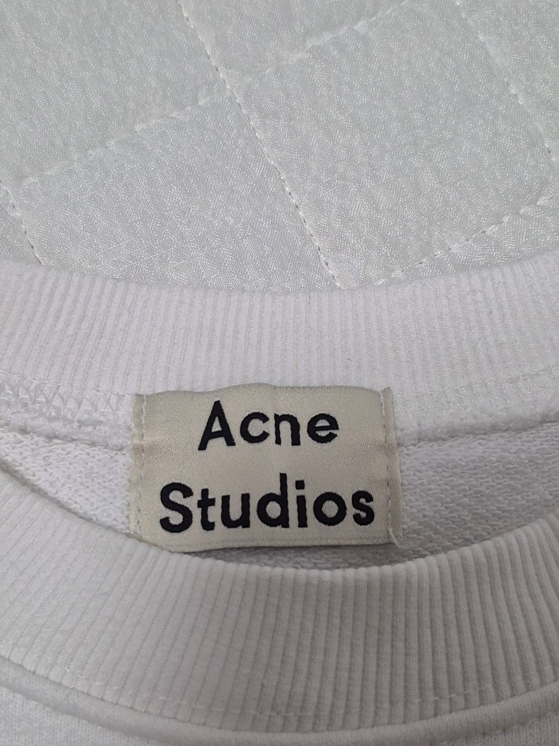 아크네 스튜디오 Acne 로고 맨투맨 화이트 남녀공용M사이즈 상품이미지5