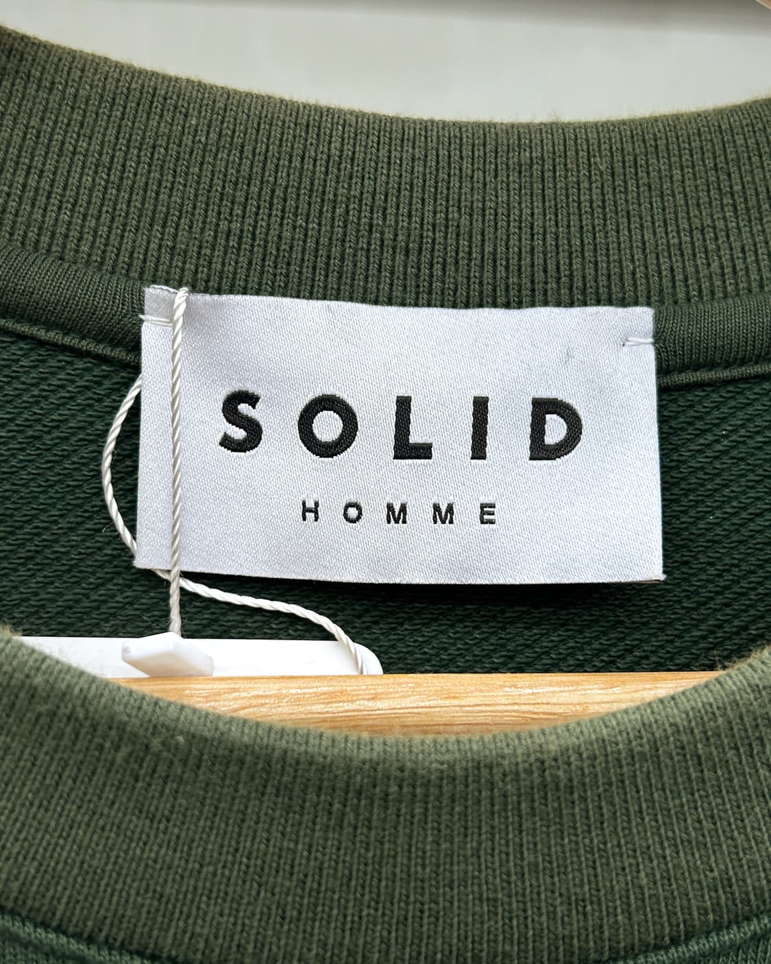 솔리드 옴므 백로고 크루넥 스웻 셔츠 상품이미지7