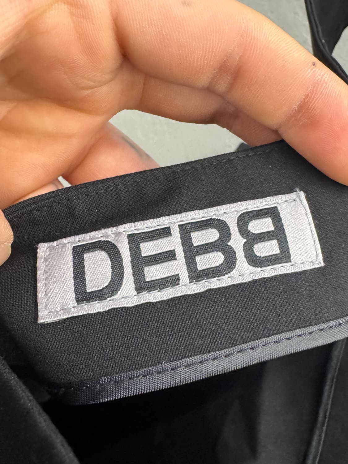 DEBB블랙 끈나시 미니 원피스  상품이미지3