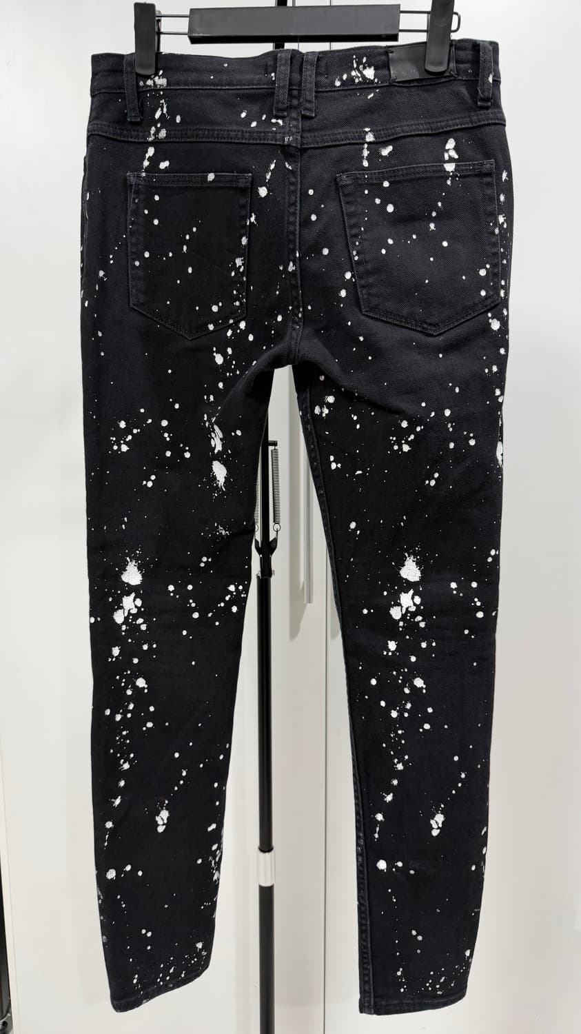 산드로 페인팅 블랙진 스키니 락스타일 멋진워싱 희귀템 상품이미지2