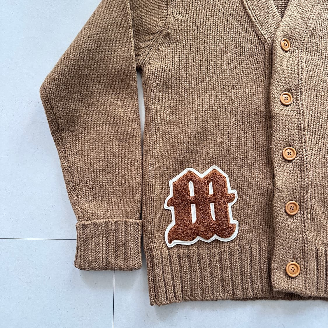 맥그리거 빈티지 레터맨 가디건 L (브라운) 상품이미지2