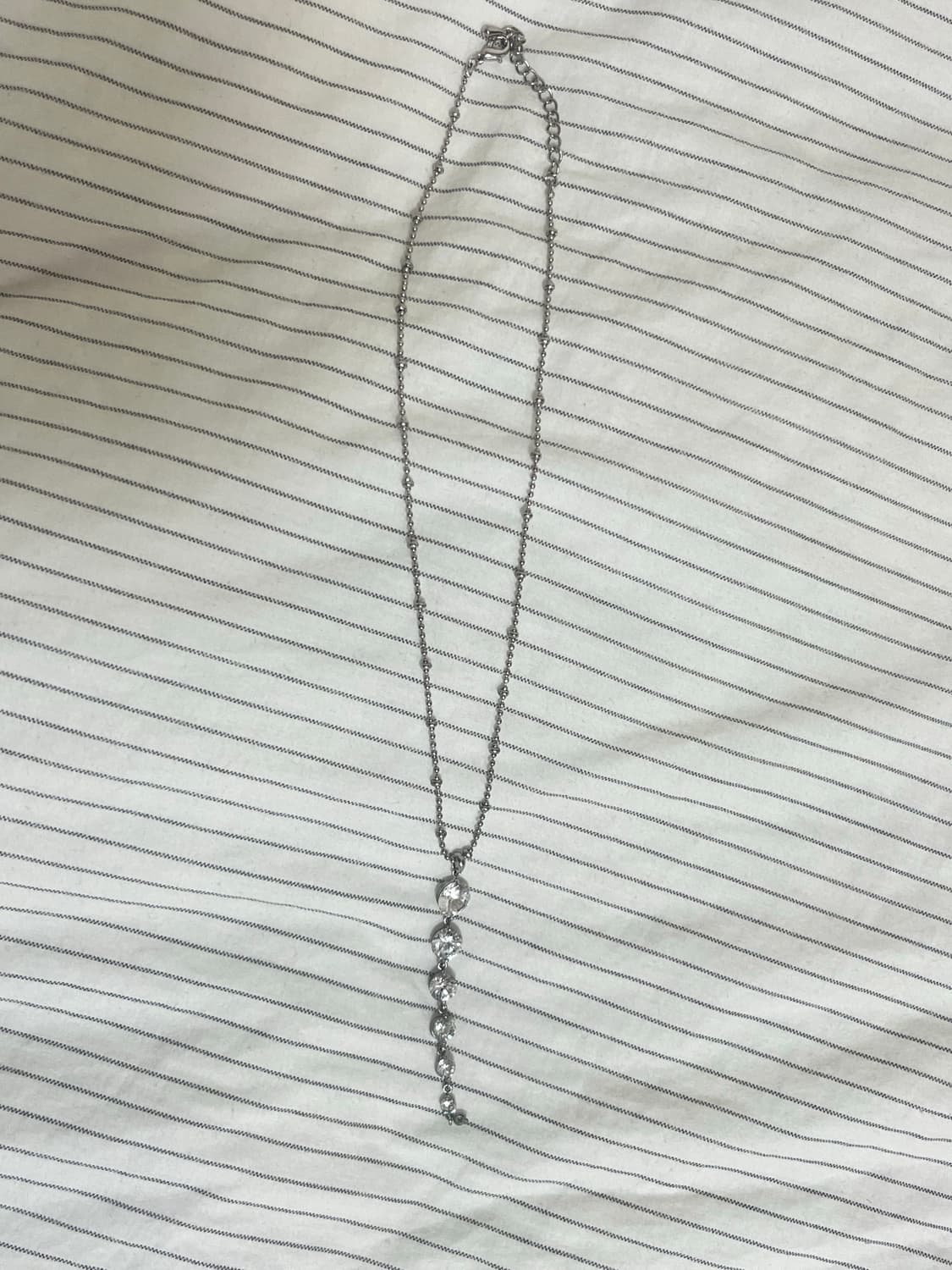 레테 빈티지 큐빅 드롭 목걸이 상품이미지4