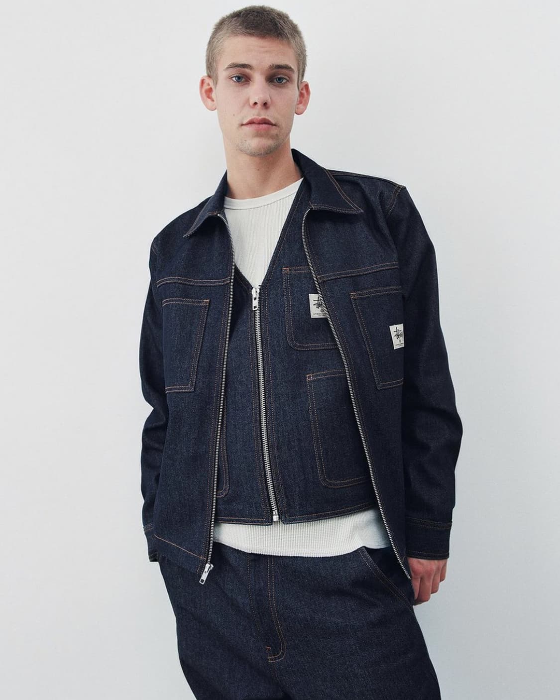 스투시 데님 집업 워크 자켓 XL 상품이미지1
