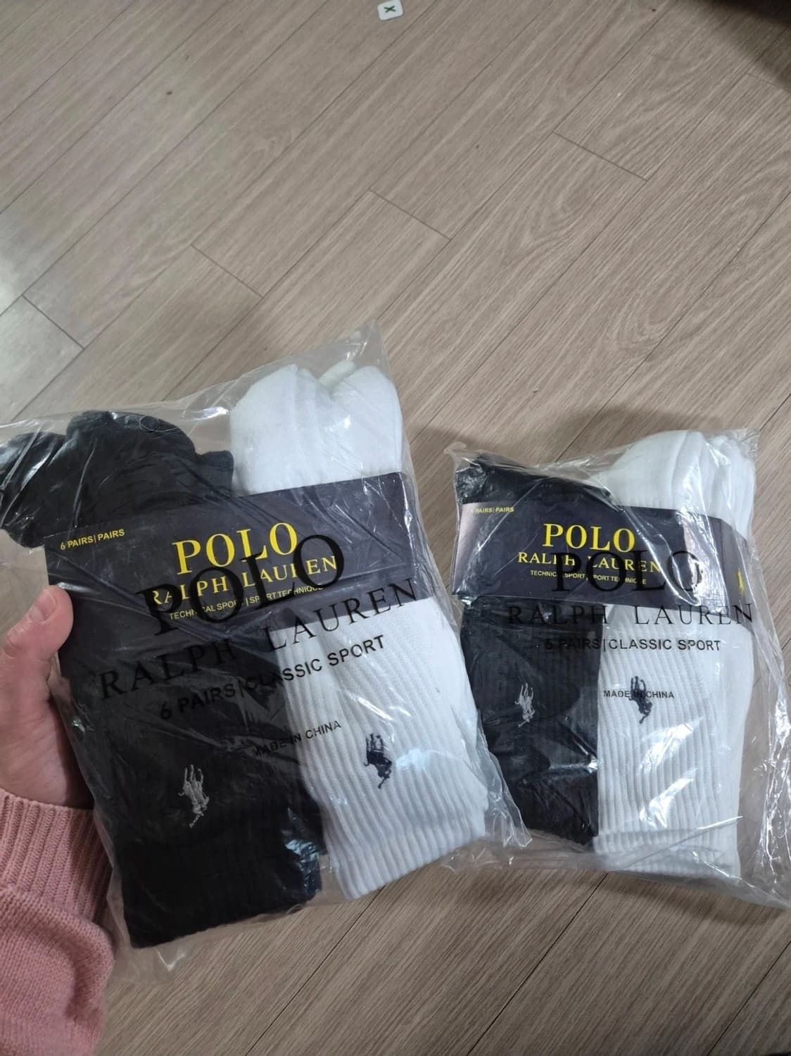 폴로 랄프로렌 스포츠 양말 6켤레 새상품 미개봉 상품이미지1