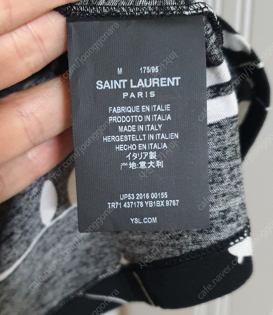 생로랑 음표 티셔츠 상품이미지6