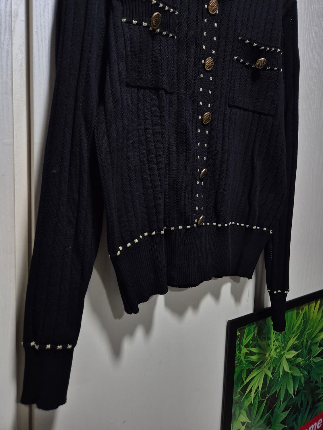 (세일)(새상품)vtg니트 스커트 투피스 세트 블랙 상품이미지6