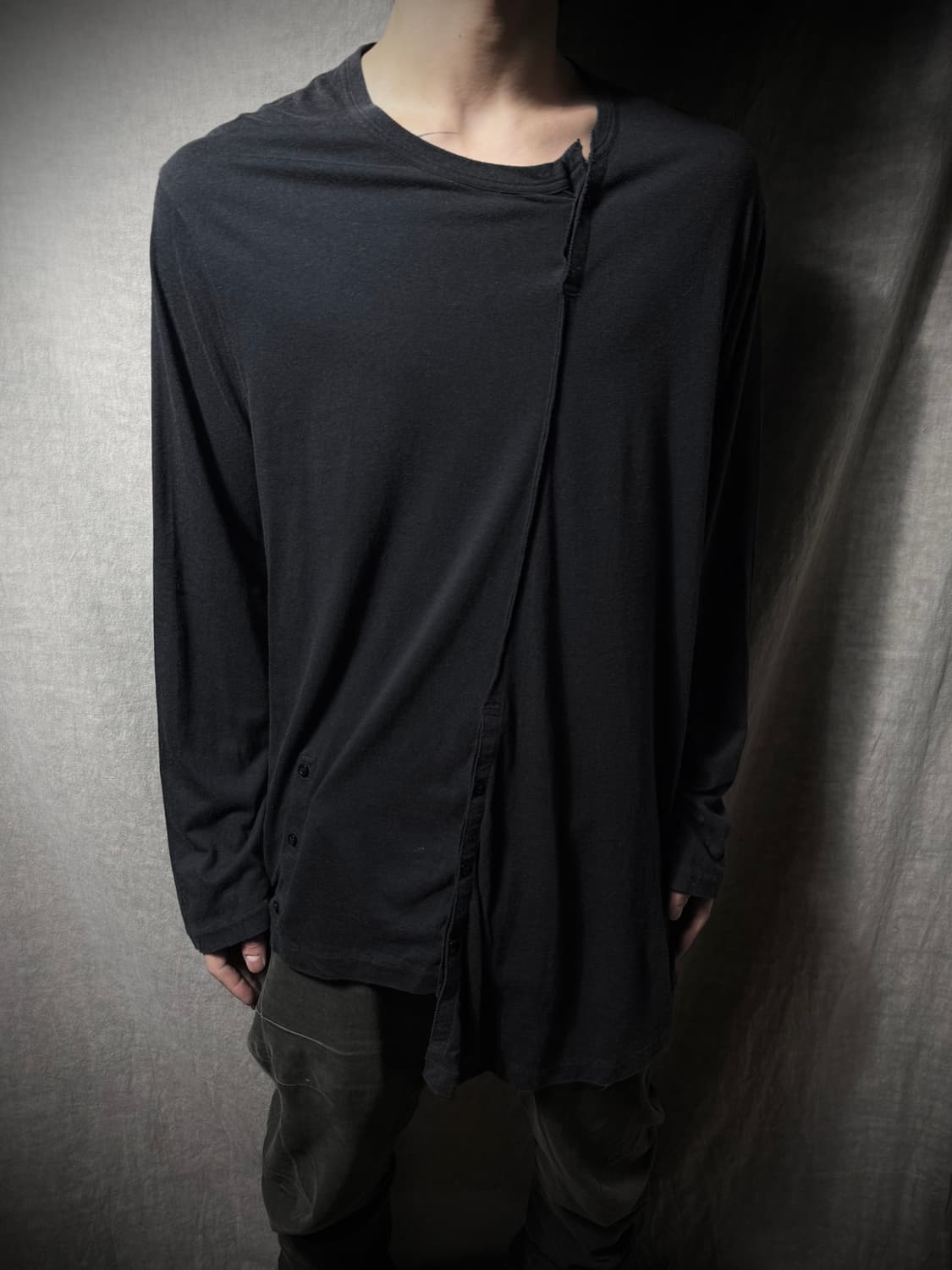 요지야마모토 레귤레이션 비대칭 롱슬리브 상품이미지1