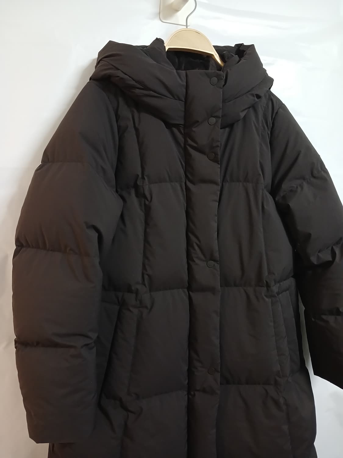 (새상품,90)코오롱스포츠 여성 구스다운 스노우문 다크브라운 상품이미지3