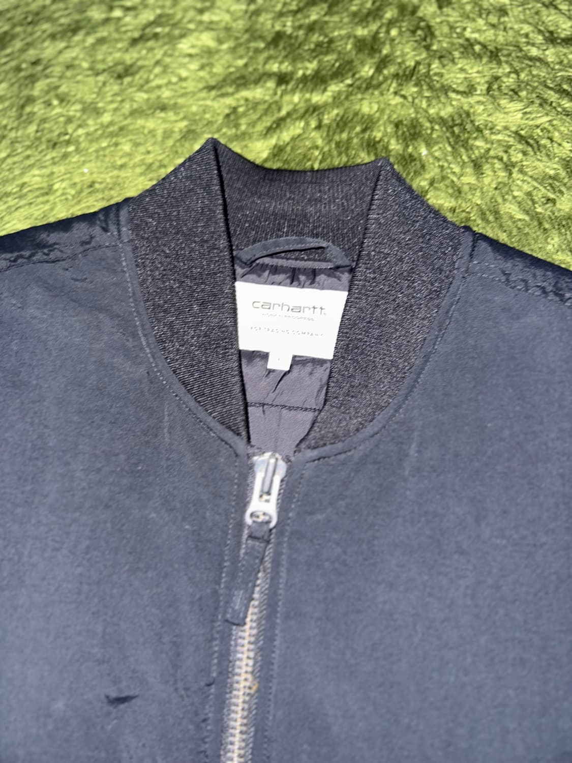 [L] 칼하트 WIP X 팝 트레이딩 컴퍼니 콜라보 패딩 베스트 블랙 상품이미지3