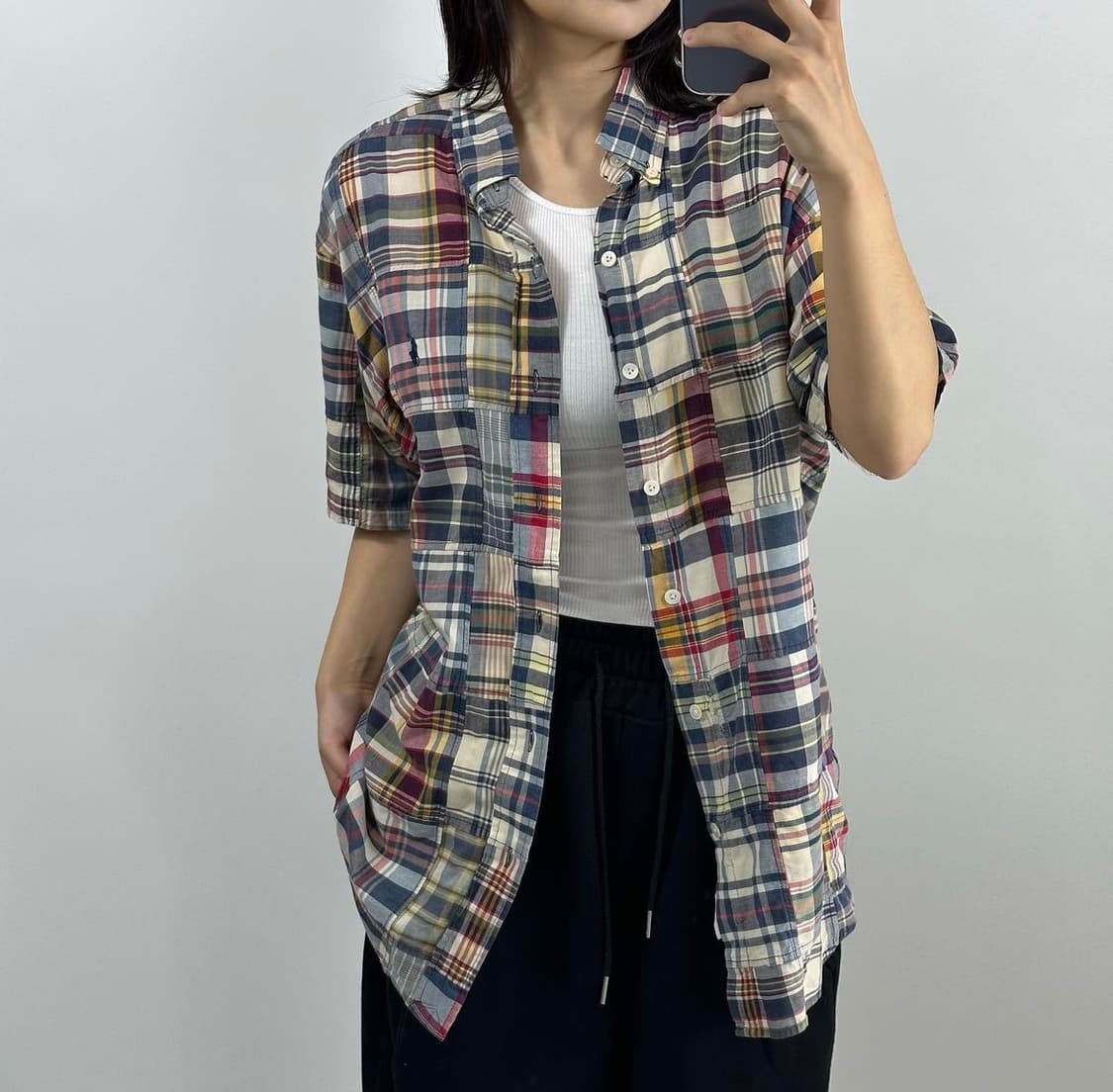 폴로 랄프로렌 마드라스 체크 반팔 셔츠 상품이미지2