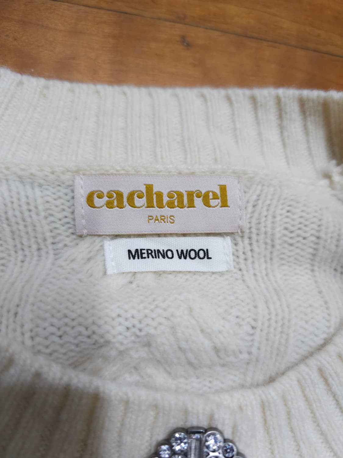 까사렐 메리노 울 아이보리 가디건 상품이미지7