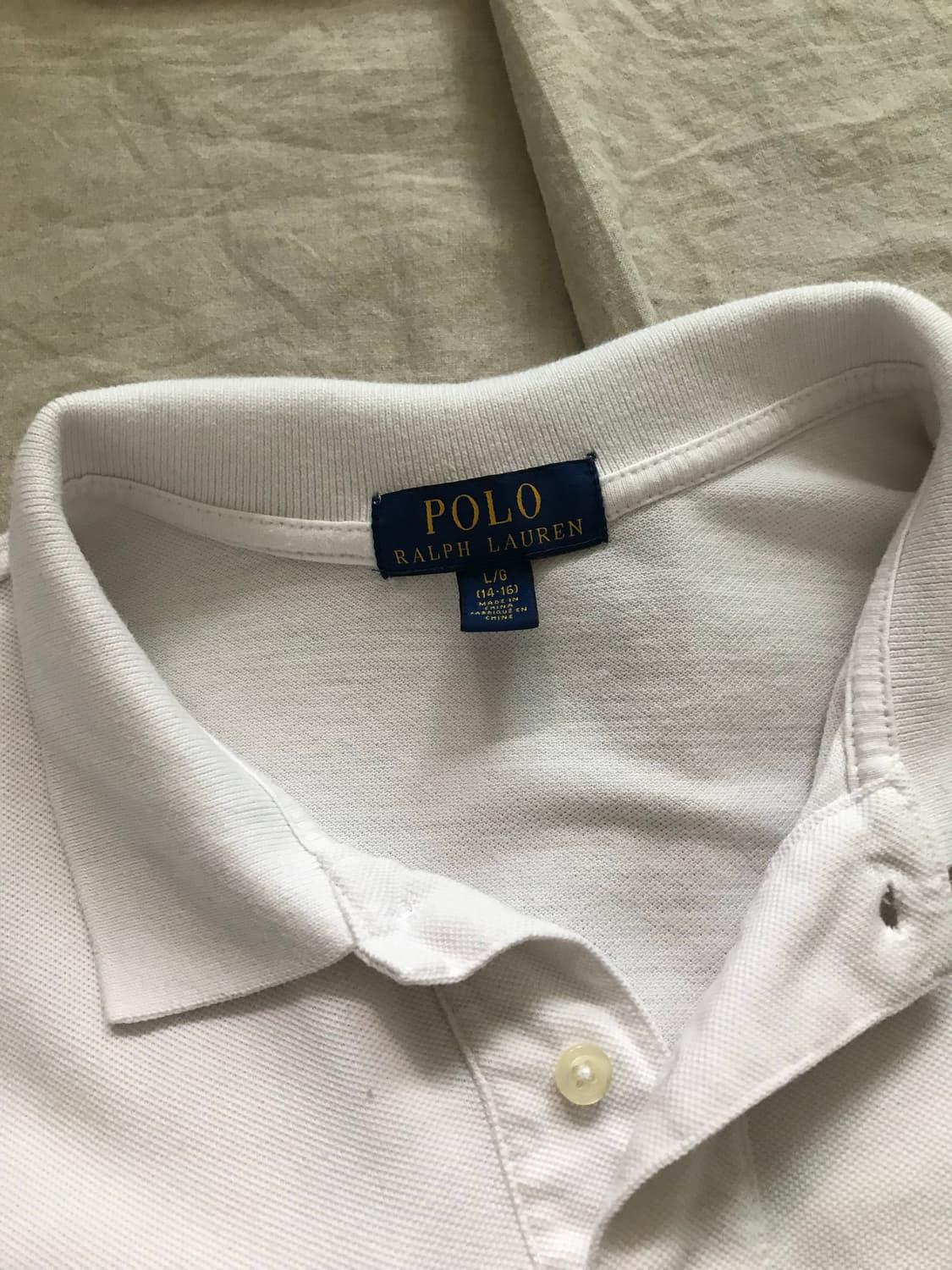 폴로 랄프로렌 빅포니 로고 화이트 카라티 상품이미지6