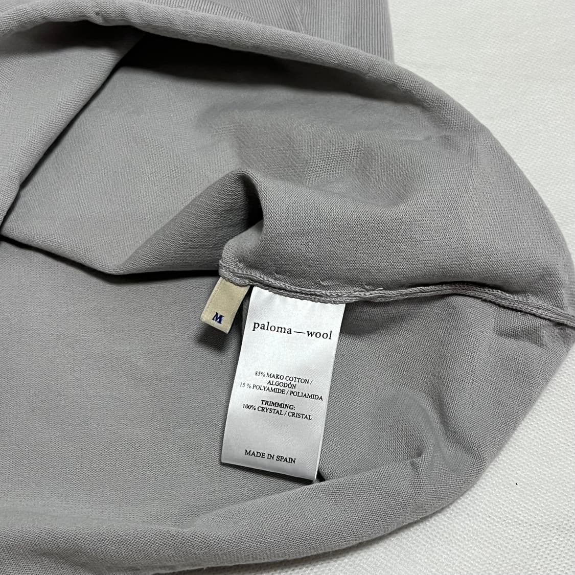 [M]팔로마울 Zalea 구슬 슬리브리스 탑/그레이 상품이미지2