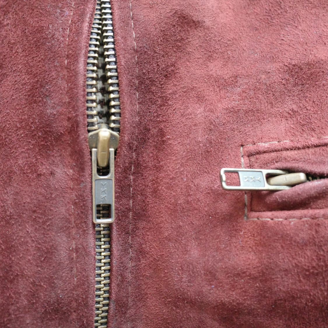 90s 페페로니 Peperoni 스웨이드 스포츠 레더 자켓 상품이미지5